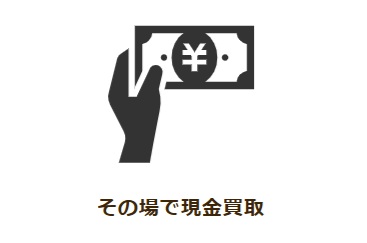 出張買取買取額をその場で受け取る