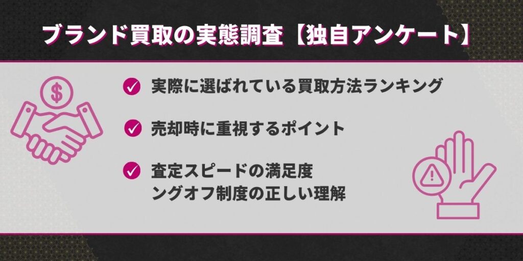ブランド買取独自アンケート
