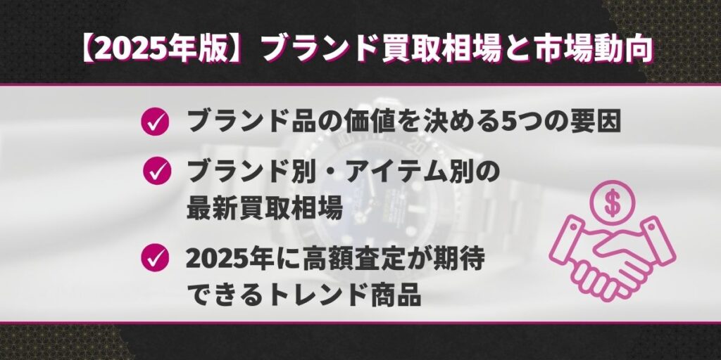 ブランド買取相場と市場動向