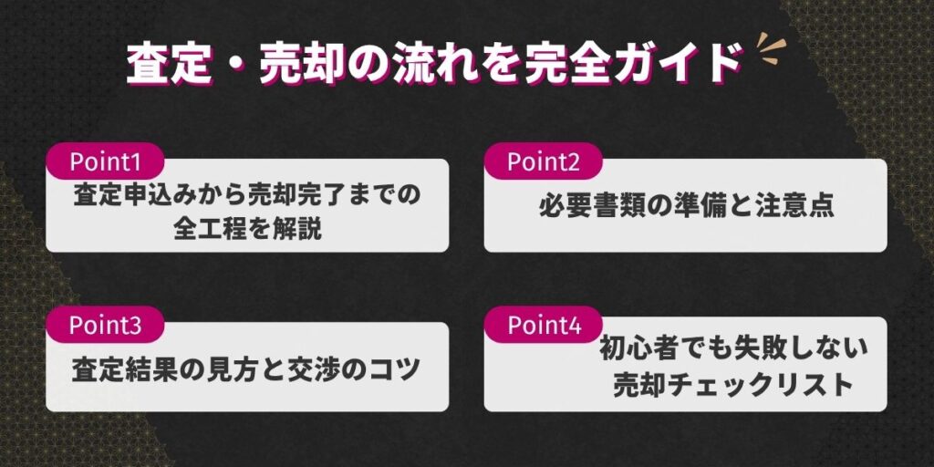 査定・売却の流れを完全ガイド